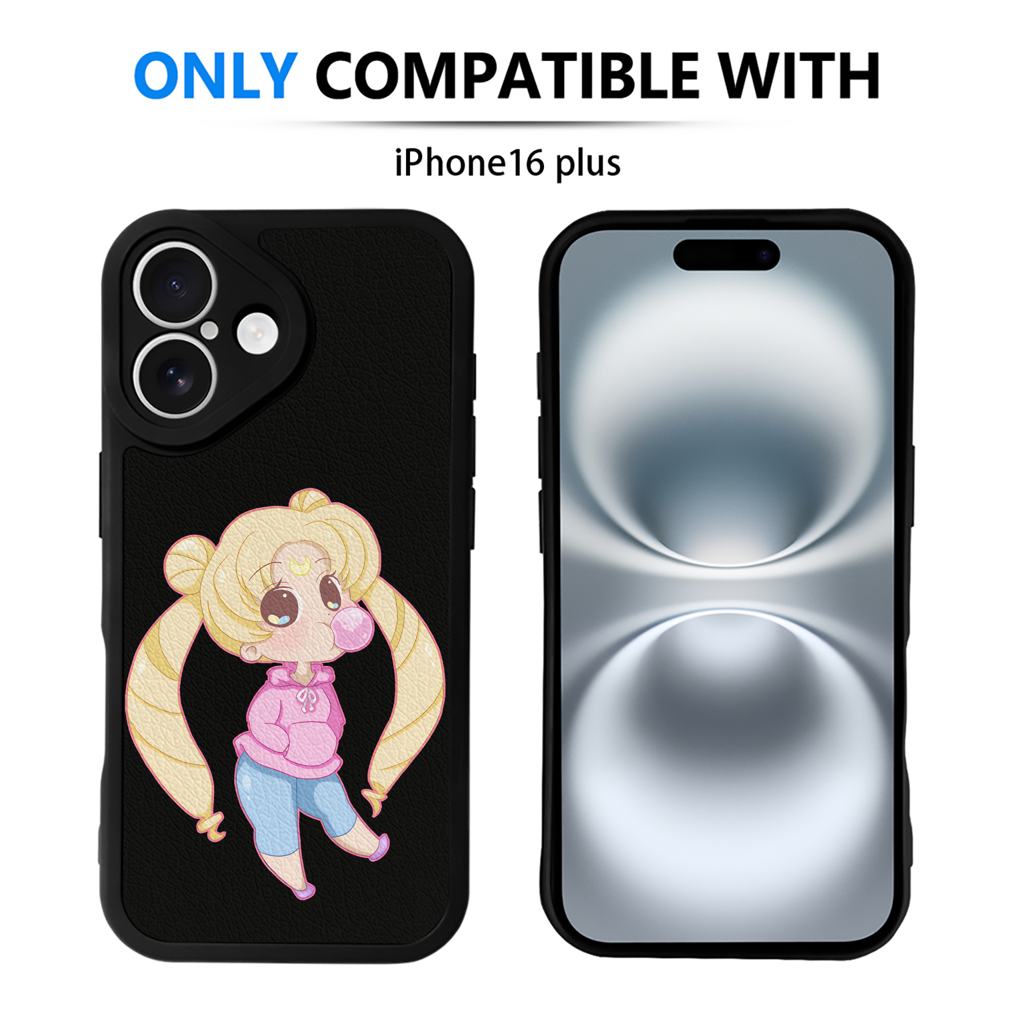 （画像用） 美少女戦士セーラームーン 愛野 美奈子 あいの みなこ Sailor Moon Aino Minako 【iPhone 16シリーズ対応】シリコンスマホケース（レザー調） 材質：シリコン
